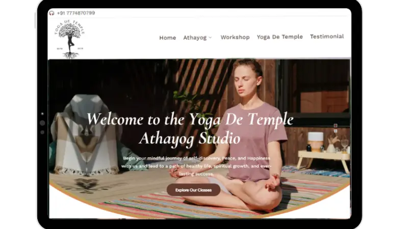 website in Tab
